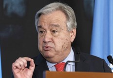 Генералният секретар на ООН посети пострадали от тежки наводнения райони в