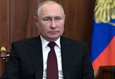 Поздравителната телеграма беше публикувана на интернет страницата на КремълРуският президентВладимир