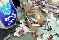 Контрабандните цигари са открити в кутии от сухи пасти3066 кутии