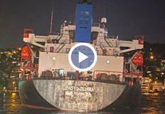 Лейди Зехма е заседнал край истанбулския район БебекТоварен кораб с