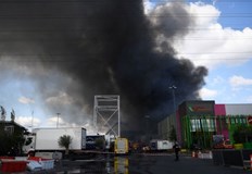 На кадри публикувани в социални мрежи се вижда стълб от