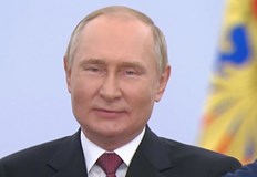 Руският президент произнася реч за анексирането на части от УкрайнаРуският