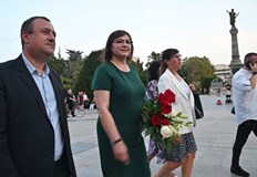 На срещата с лидера на БСП присъства и кметът на