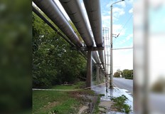 От 9 09 22 денонощно от спуканите тръби на ТЕЦ РУСЕ