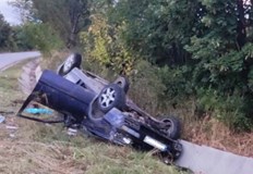 Добрички автомобил е катастрофирал тази нощ близо до Седми километър