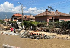 Редица срутени къщи тонове дървесина и паднали електрически стълбове Това е