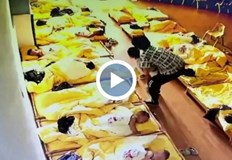 Кадри от охранителни камери в две детски градини в окръг