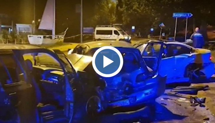 Един загинал и 9 ранени при тежка верижна катастрофа край Панчарево