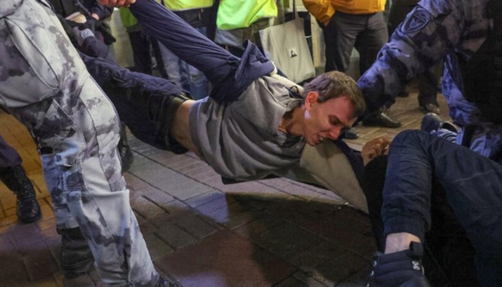 Най-много хора са били задържани в столицата Москва - 372 Най-много хора са били задържани в столицата Москва - 372