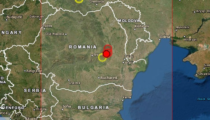 Трусът е усетен в 19:08 часа