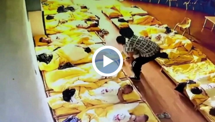 Кадри от охранителни камери в две детски градини в окръг Ханюан