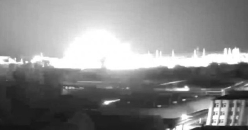 Минути след полунощ руски ракетен удар порази съоръжение, намиращо се