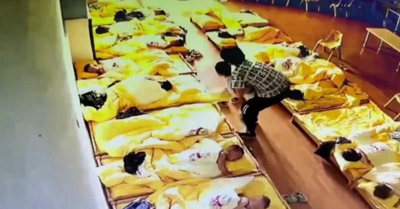 Кадри от охранителни камери в две детски градини в окръг