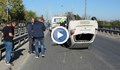 Кола се обърна по таван на булевард “България“