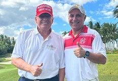 Двамата се срещнали на игрище в Палм БийчЛегендата на българския