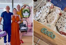 Тризнаците се родиха след като родителите им се борили години за