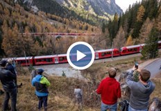 Ентусиасти се наредиха в долината за да гледат как композицията