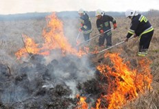 Няма опасност за работниците или за тежката техника в районаПожар