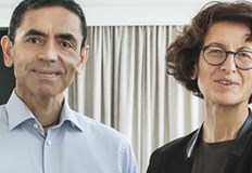 Съоснователите на германската фармацевтична компания се надяват да разработят лечения за