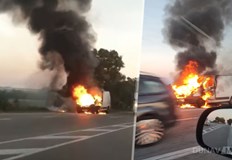 Пожарът е до разклона за село ТръстеникИнцидентът е станал тази