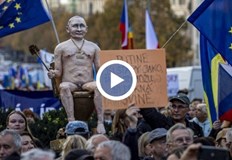 Сред ораторите на митинга беше и Олена ЗеленскаХиляди хора се