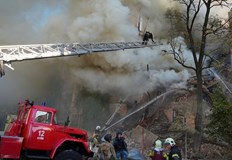 Атаката е била извършена часове преди подобна атака в столицата КиевРуски