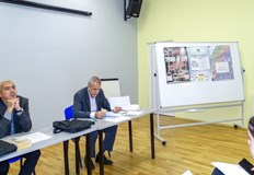 С лекция пред осмокласници от СУПНЕ Фридрих Шилер Окръжен съд