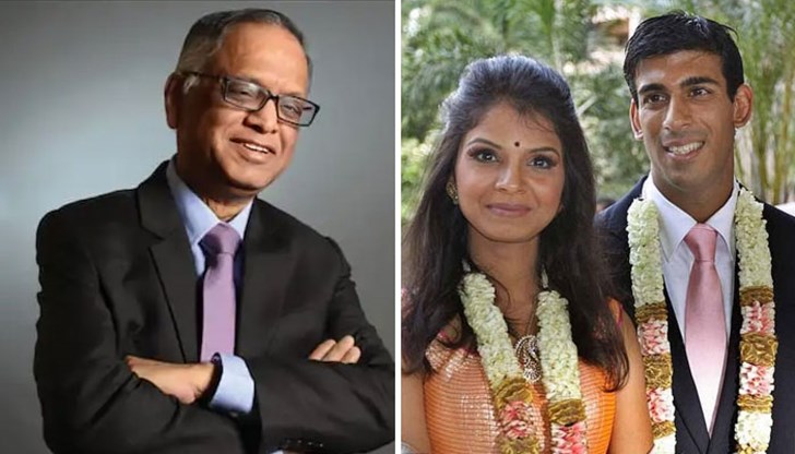 Нараяна Мурти е баща на съпругата на Риши Сунак, и основател на една от големите индийски глобални информационни компании Infosys