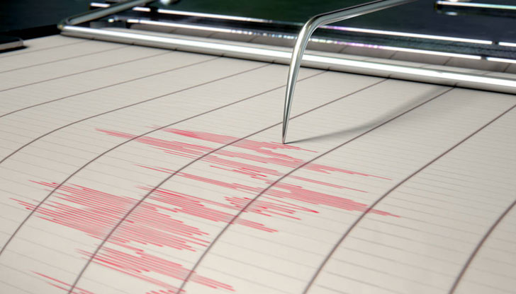 Трусът е регистриран днес в 13:37 часаЗеметресение с магнитуд 4,2 бе