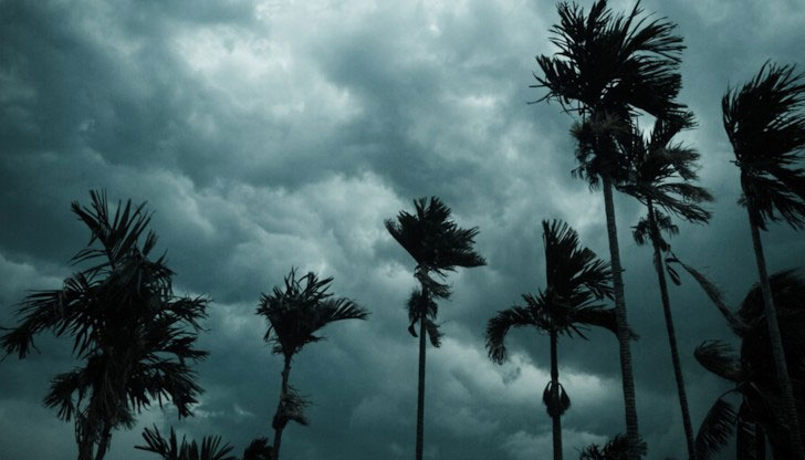 Скоростта на вятъра достигна 120 км/чУраганът Рослин достигна западния бряг