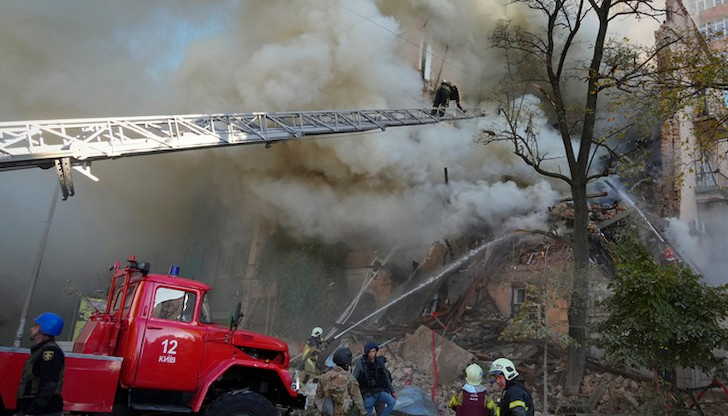 Атаката е била извършена часове преди подобна атака в столицата КиевРуски