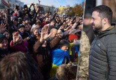 Президентът на Украйна е разговарял със силите за сигурностВолодимир Зеленски пристигна в град Херсон