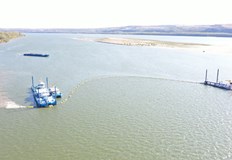 Проектът за подобряване на условията за корабоплаване по река Дунав продължава