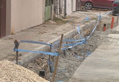 След случая мястото е засипано с пясък и чакъл и