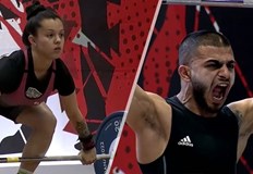 Двукратният европейски шампион Ангел Русев и европейската шампионка Надежда Мей Нгуен