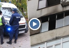 Пожар е избухнал тази сутрин около 10 00 часа в блок Олимп