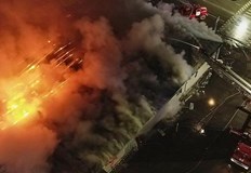 Сигналната ракета е предизвикала пожар при който е рухнал покривът