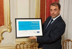 Културният маршрут получи своя сертификат на официалната церемония проведена в двореца