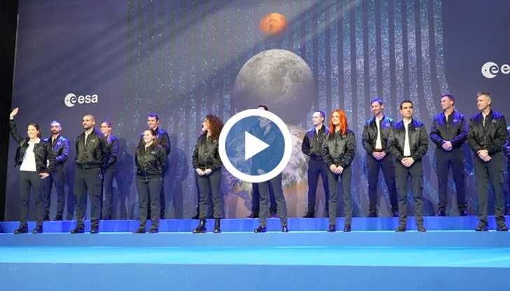 Британският параолимпийски спринтьор бе представен от Европейската космическа агенция