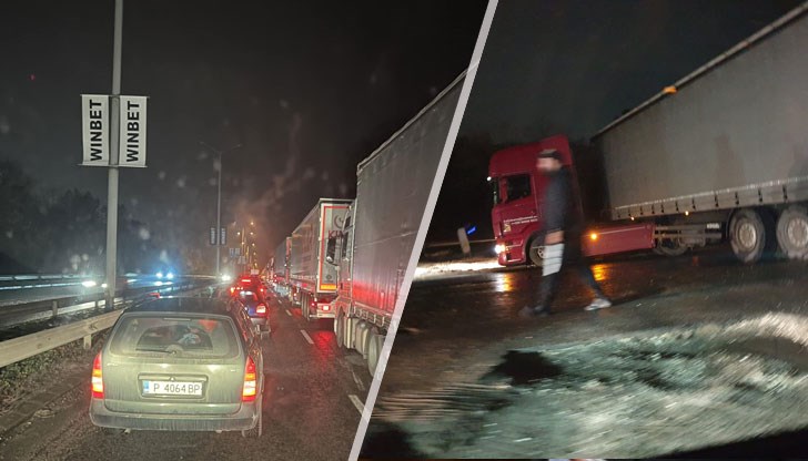 Причината е аварирал ТИР