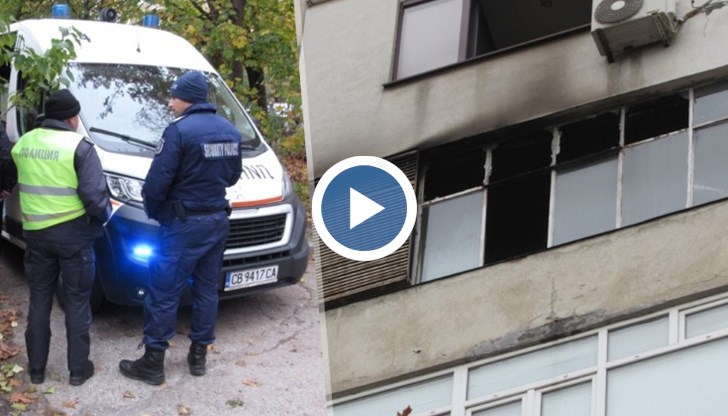 Пожар е избухнал тази сутрин около 10:00 часа в блок „Олимп“ в Русе
