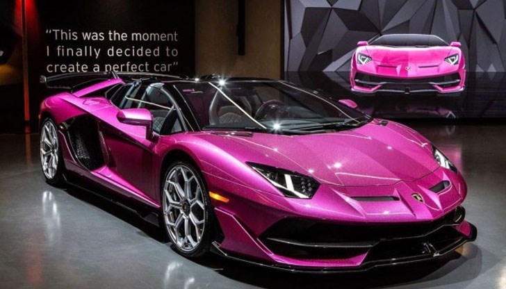 Розовият Aventador SVJ Roadster оцеля само 9 месеца на пътя Розовият Aventador SVJ Roadster оцеля само 9 месеца на пътя