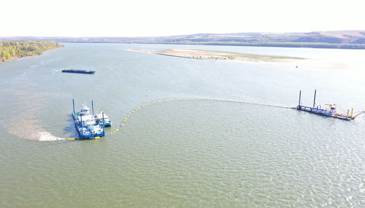 Проектът за подобряване на условията за корабоплаване по река Дунав продължава