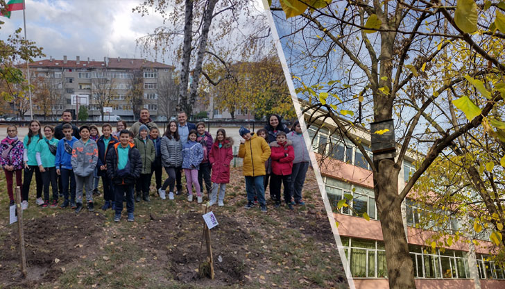 Децата посадиха овошки и присъстваха на поставянето на къщички за