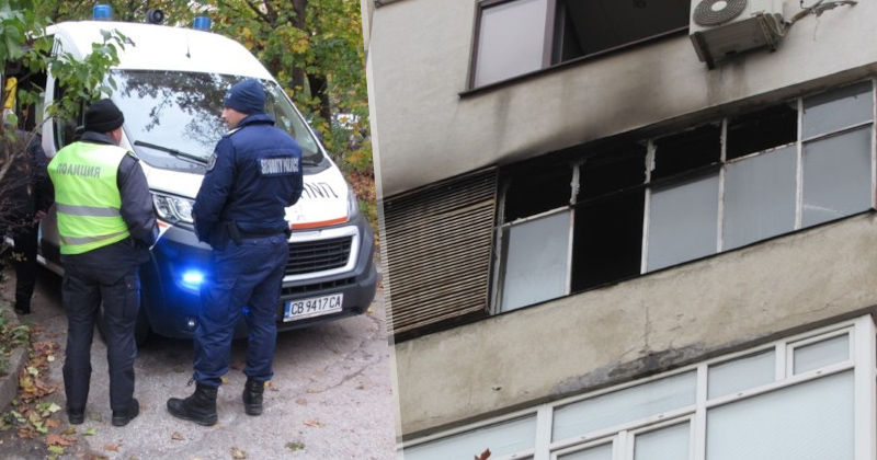 Пожар е избухнал тази сутрин около 10:00 часа в блок Олимп“