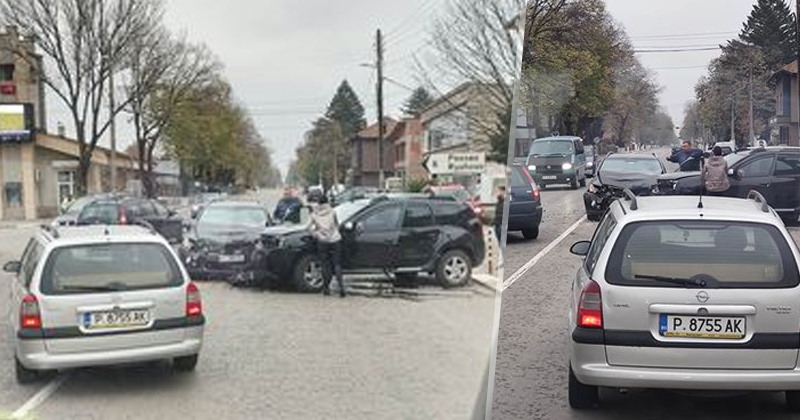 Инцидентът е станал в град Сливо полеДва автомобила са се ударили