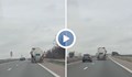 Цистерна се движи на зиг-заг по магистрала „Тракия“