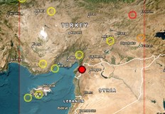 Земетресението бе усетено и в съседните Сирия Ливан и Кипър​Силен