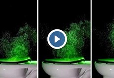 Капчиците се изстрелват от тоалетната със скорост от 6 6 метра