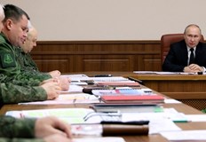 Путин говори по време на посещение в обединения щаб на